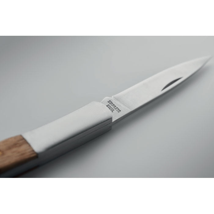 GO2297 Coltello pieghevole in acacia