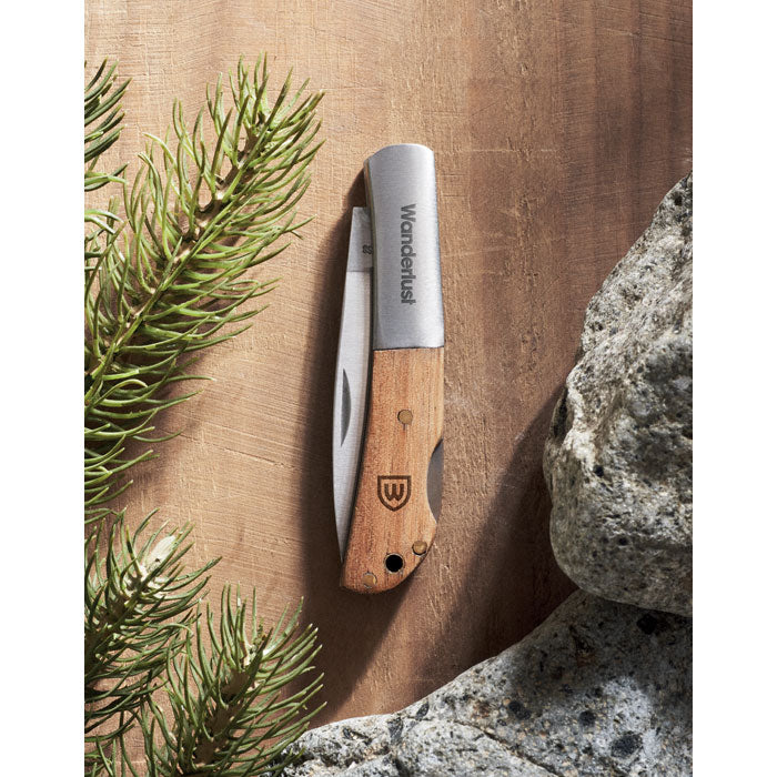 GO2297 Coltello pieghevole in acacia