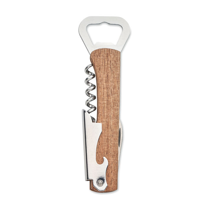 GO2313 Apribottiglie 3 in 1 in bamboo