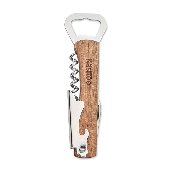 GO2313 Apribottiglie 3 in 1 in bamboo