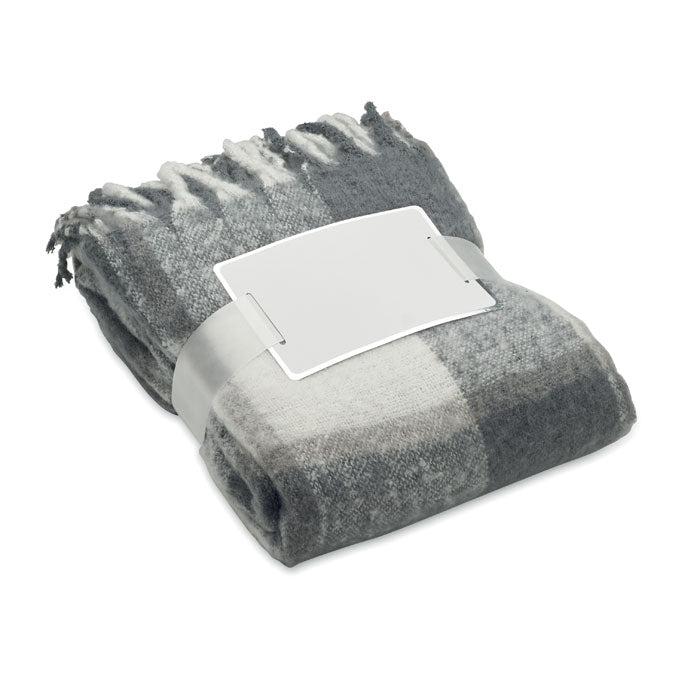 GO2382 Coperta in mohair a scacchi