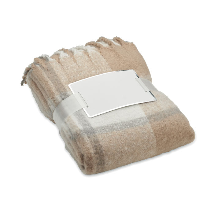 GO2382 Coperta in mohair a scacchi