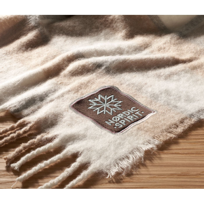 GO2382 Coperta in mohair a scacchi