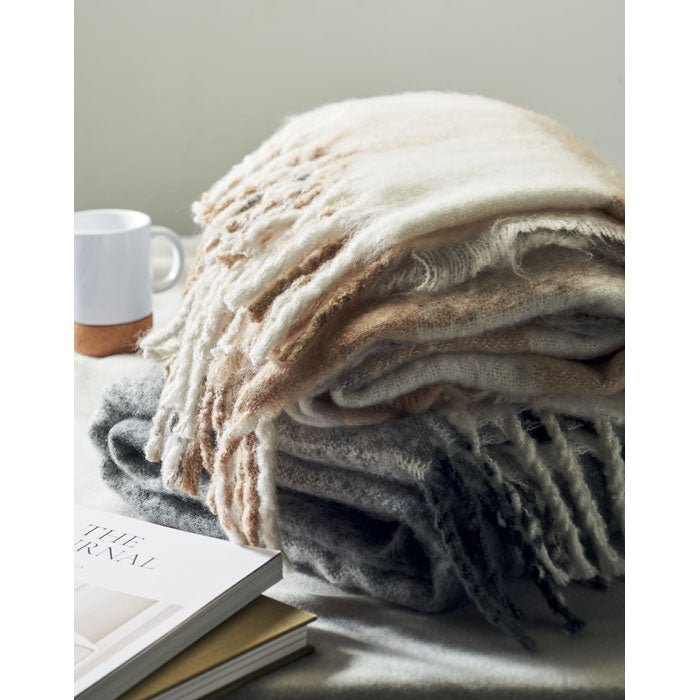 GO2382 Coperta in mohair a scacchi
