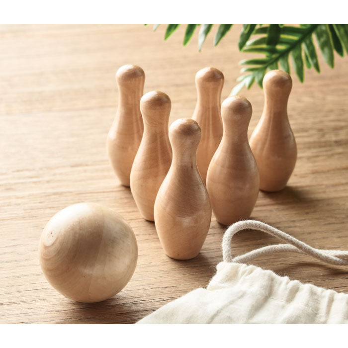 GO2434 Mini set da bowling in legno di pi