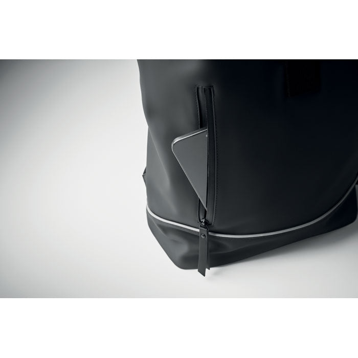 GO2581 Zaino in PU rolltop per laptop 15"