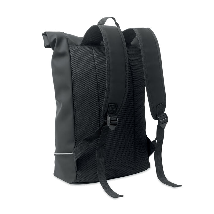 GO2581 Zaino in PU rolltop per laptop 15"
