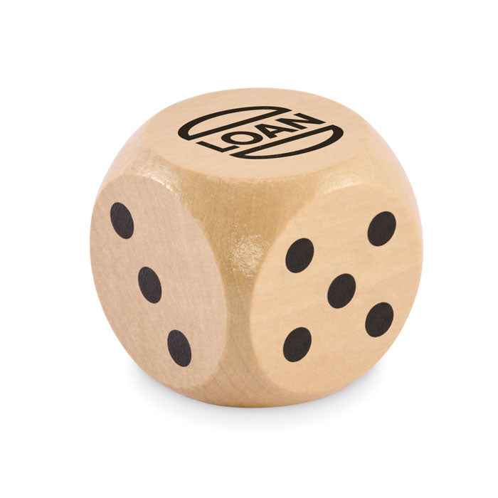 GO2614 Dadi di legno Schima Ø 5 cm
