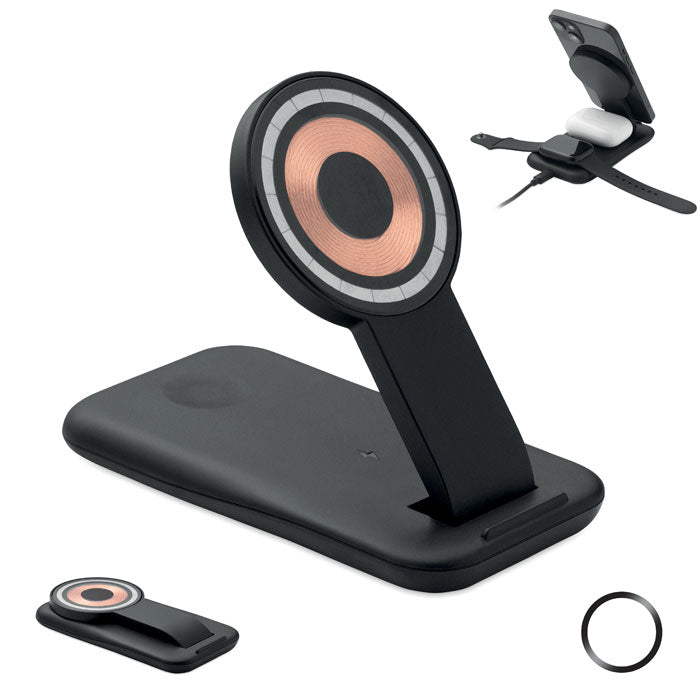 GO2749 Caricatore wireless 3 in 1 da 15 W
