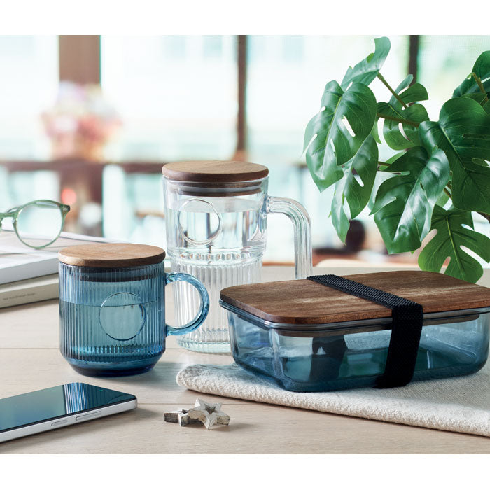 GO2752 Tazza in vetro a coste da 300 ml