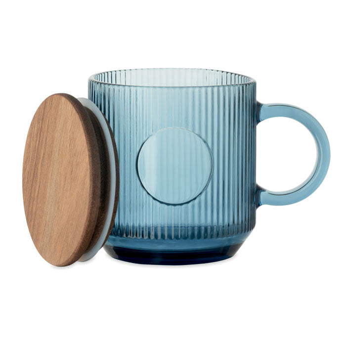 GO2752 Tazza in vetro a coste da 300 ml