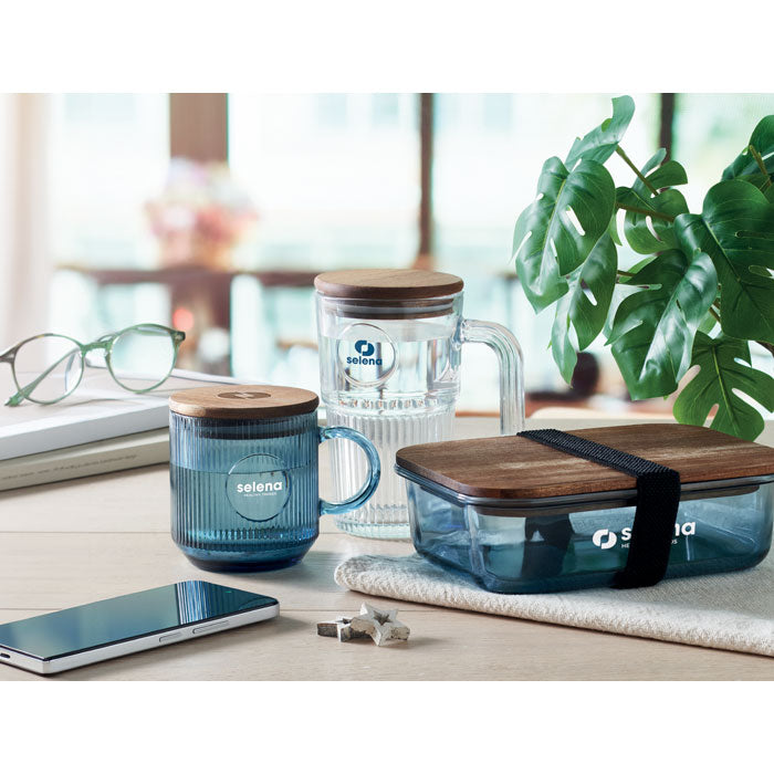 GO2752 Tazza in vetro a coste da 300 ml