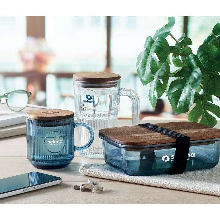 GO2752 Tazza in vetro a coste da 300 ml