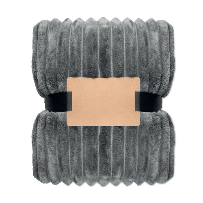 GO3184 Coperta a righe in pile RPET
