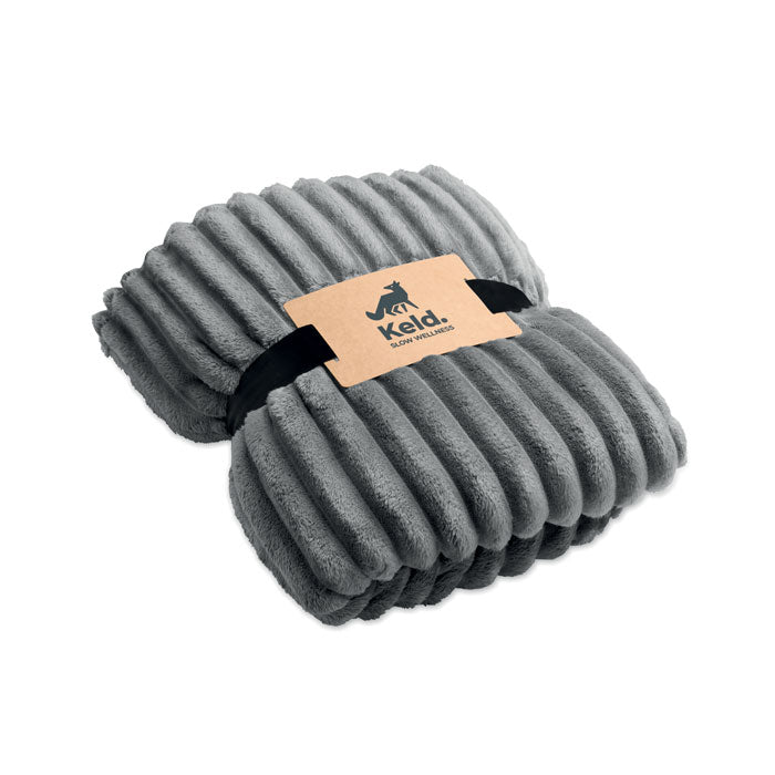 GO3184 Coperta a righe in pile RPET
