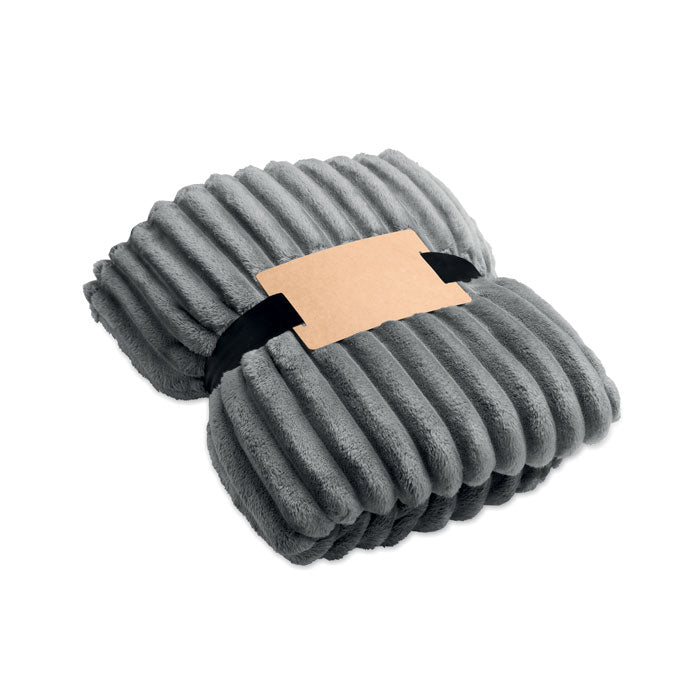 GO3184 Coperta a righe in pile RPET