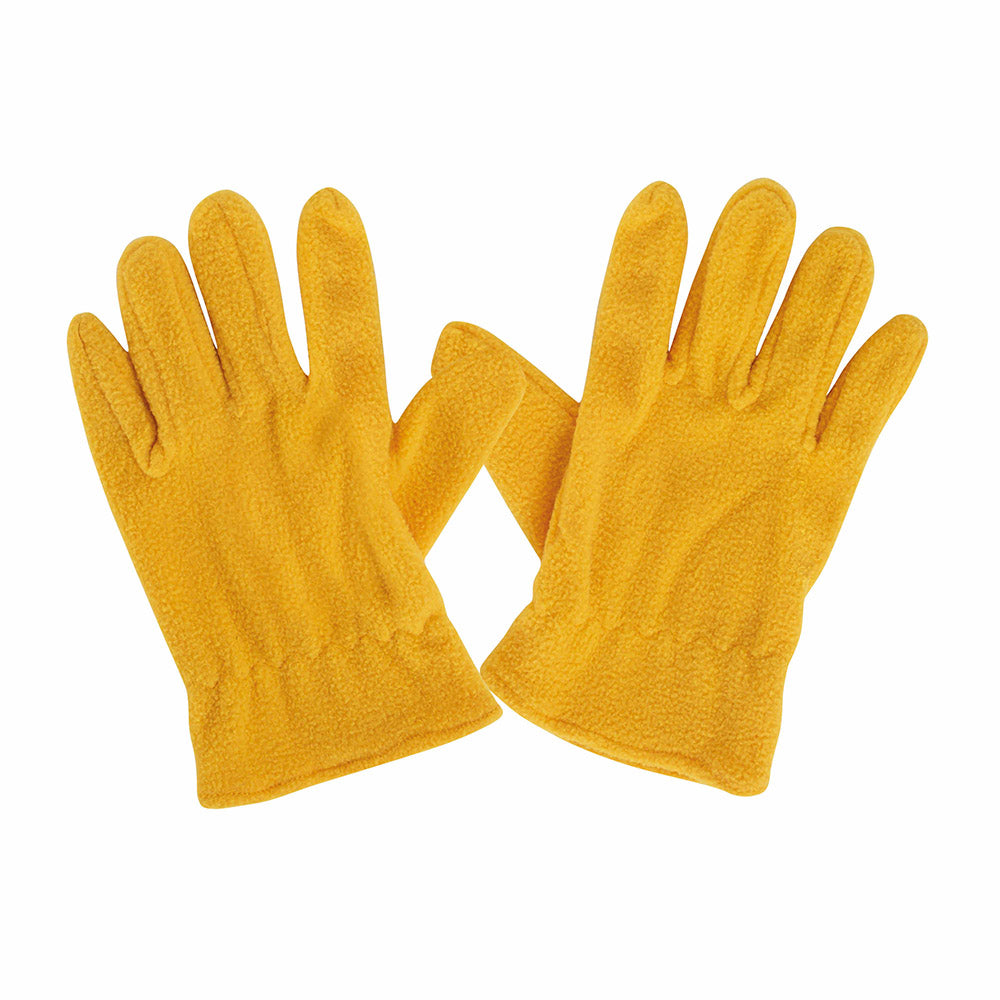 G04047D Guanti in pile per donna, con elastico ai polsi