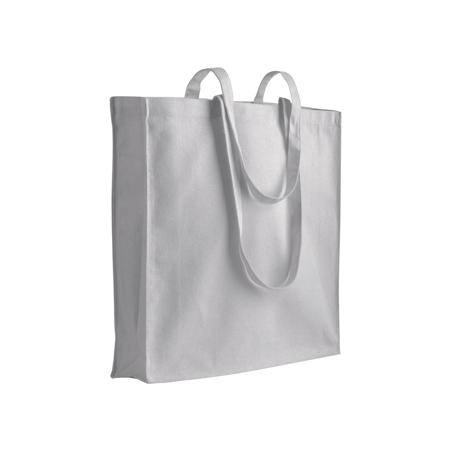 G07107 - Shopper Canvas molto pesante 280 gr/m², manici lunghi e soffietto