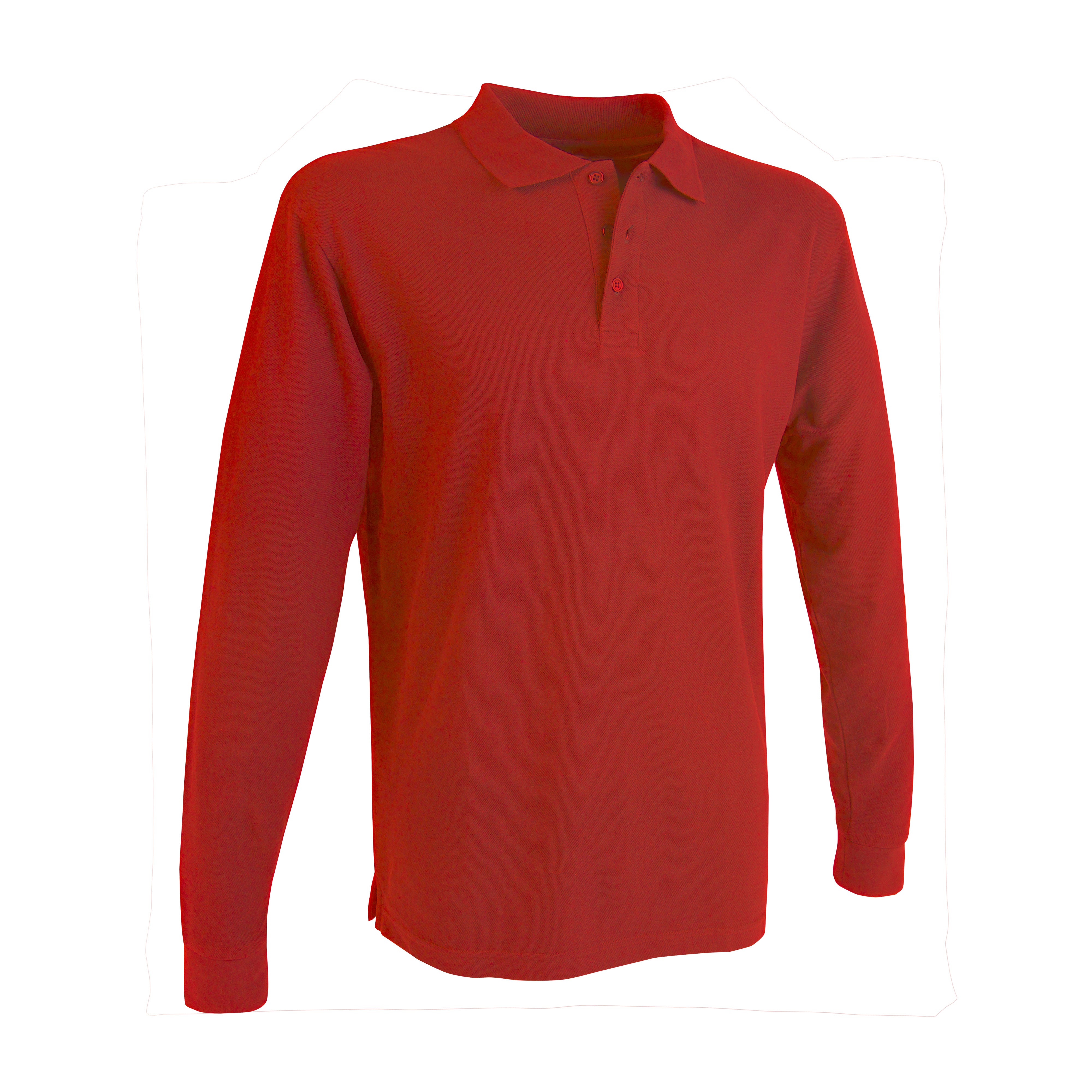 G10008 Polo piquet in cotone 100%XY a manica lunga