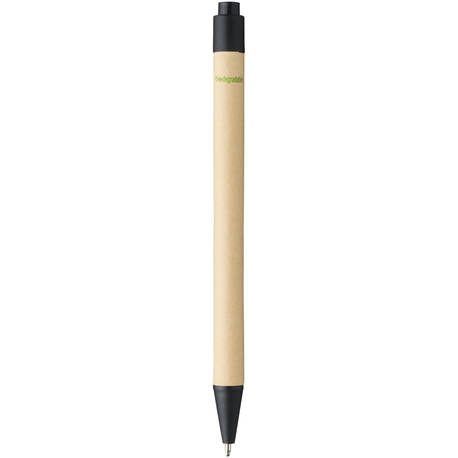 G107384 Penna a sfera Refil Nero in cartone riciclato e plastica derivata dal mais