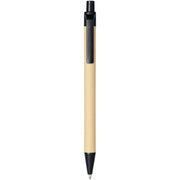 G107384 Penna a sfera Refil Nero in cartone riciclato e plastica derivata dal mais