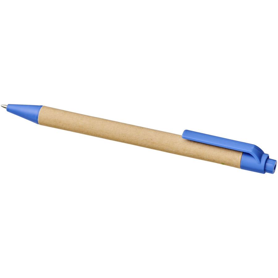 G107384 Penna a sfera Refil Nero in cartone riciclato e plastica derivata dal mais