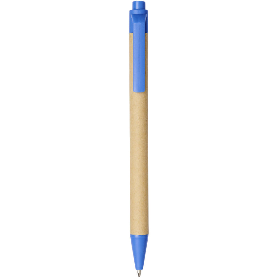 G107384 Penna a sfera Refil Nero in cartone riciclato e plastica derivata dal mais