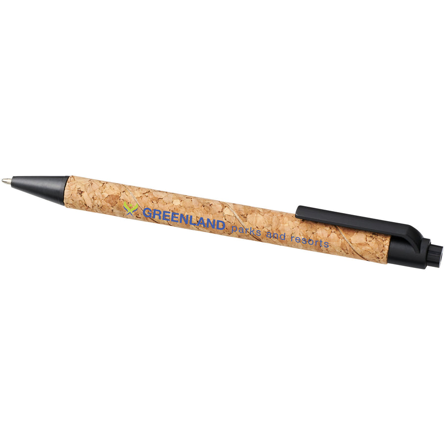 G107385 Penna a sfera in sughero e paglia di grano Midar Refil Nero