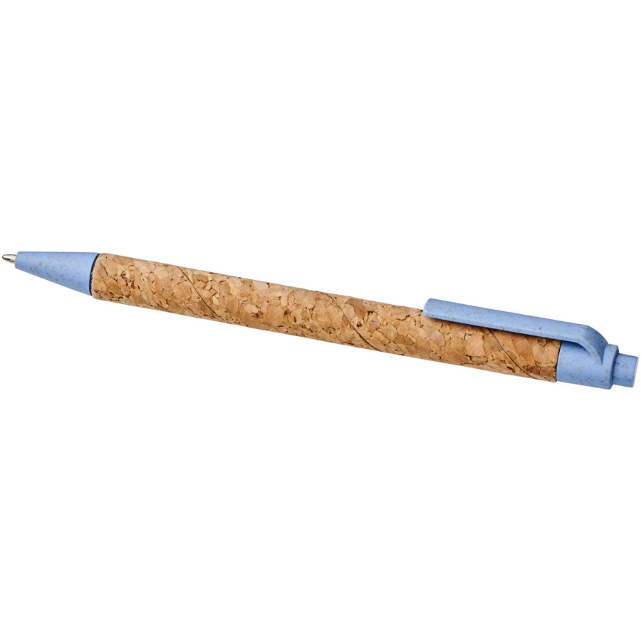 G107385 Penna a sfera in sughero e paglia di grano Midar Refil Nero