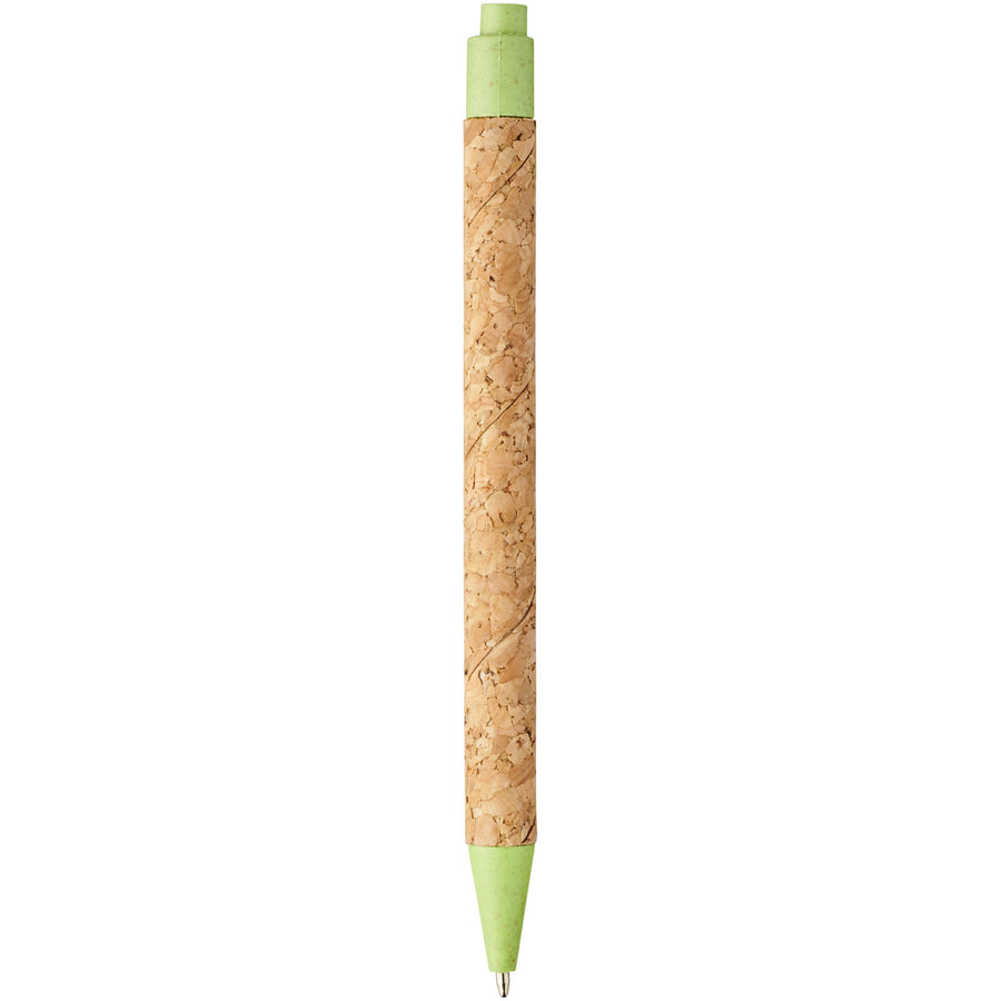 G107385 Penna a sfera in sughero e paglia di grano Midar Refil Nero