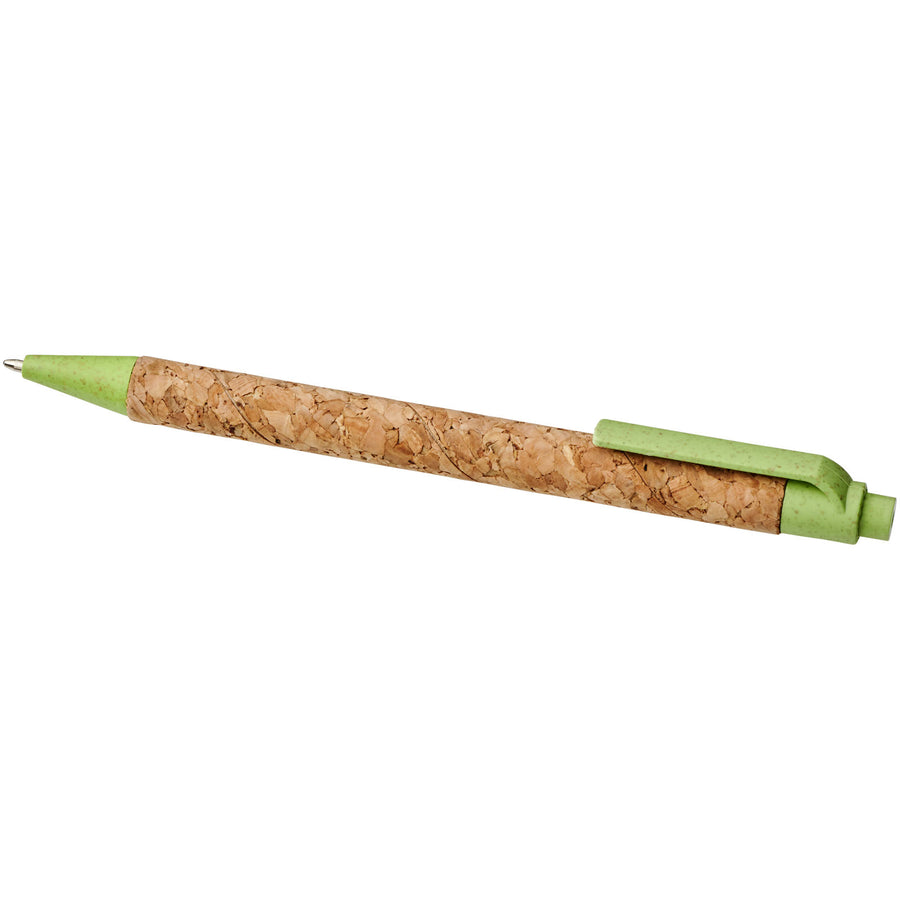 G107385 Penna a sfera in sughero e paglia di grano Midar Refil Nero