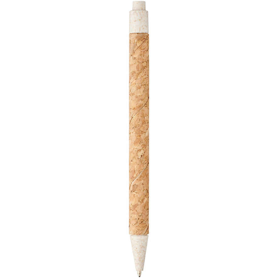 G107385 Penna a sfera in sughero e paglia di grano Midar Refil Nero