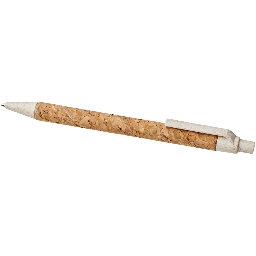 G107385 Penna a sfera in sughero e paglia di grano Midar Refil Nero