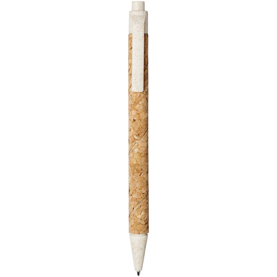 G107385 Penna a sfera in sughero e paglia di grano Midar Refil Nero