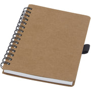 G107733 Quaderno Cobble formato A6 con rilegatura a spirale in cartone riciclato e carta di pietra