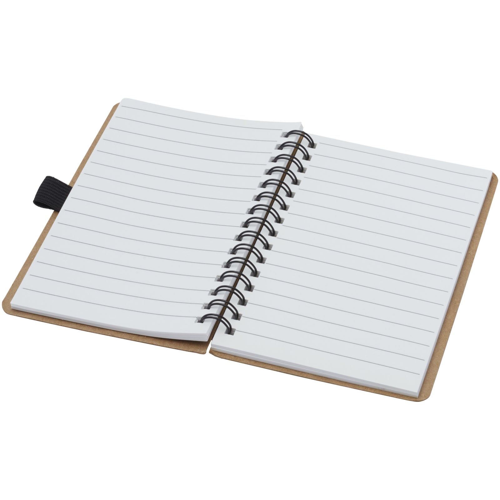 G107733 Quaderno Cobble formato A6 con rilegatura a spirale in cartone riciclato e carta di pietra