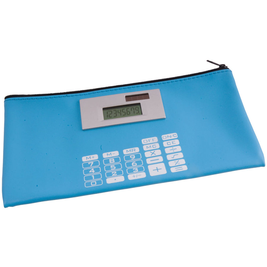 G11126 Astuccio porta penne con calcolatrice 8 cifre