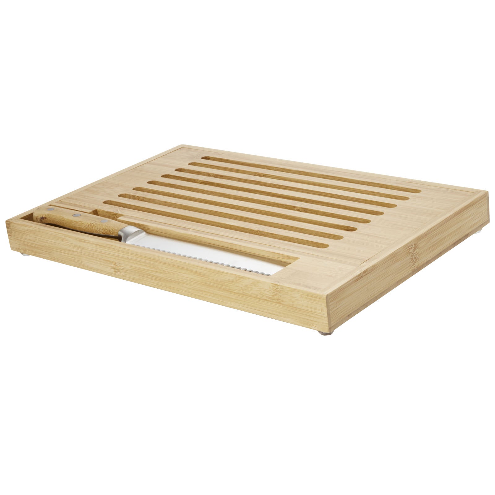 G113153 Tagliere in bamboo con coltello