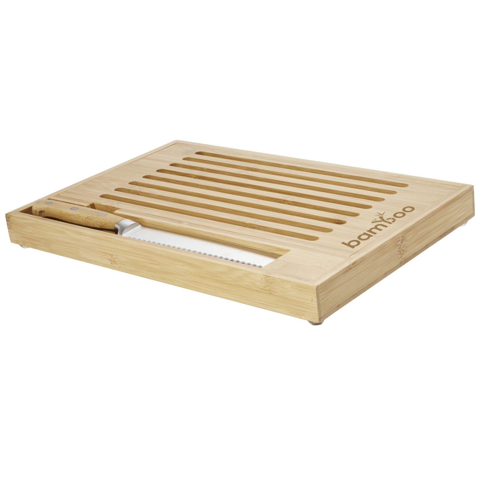 G113153 Tagliere in bamboo con coltello