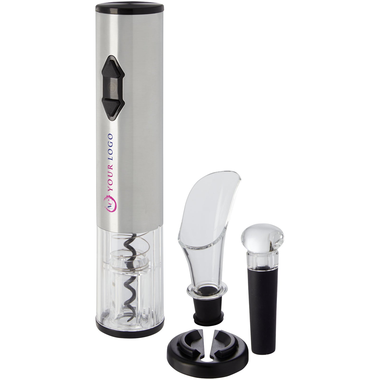 G113213 Cavatappi elettrico con accessori per vino Pino