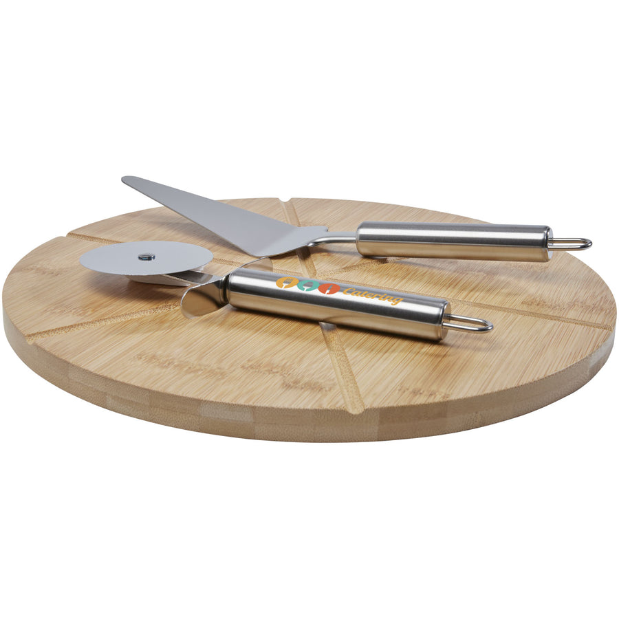 G113305 Tagliere e utensili Mangiary per pizza in bambù