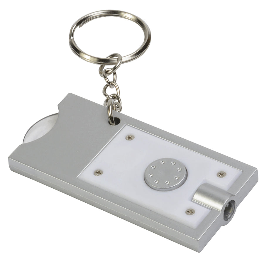 G11901 Portachiavi con gettone per carrello e luce