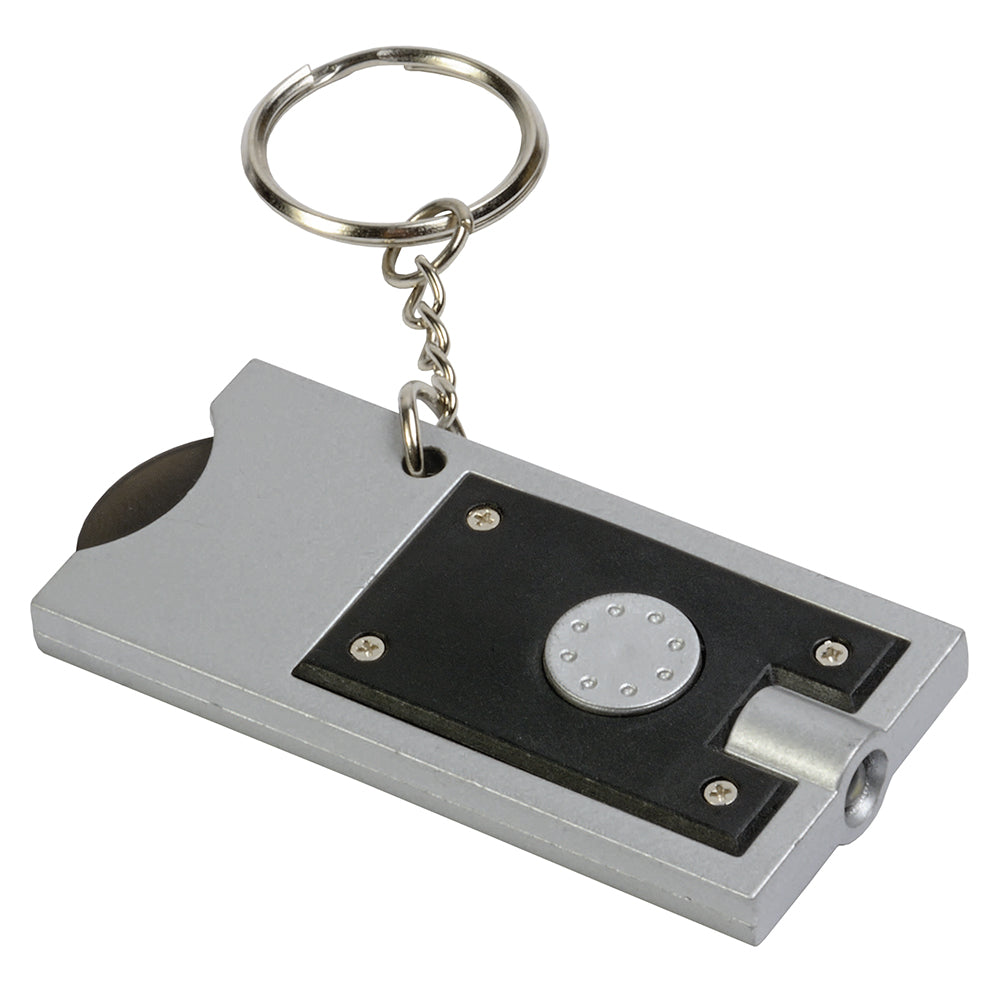 G11901 Portachiavi con gettone per carrello e luce