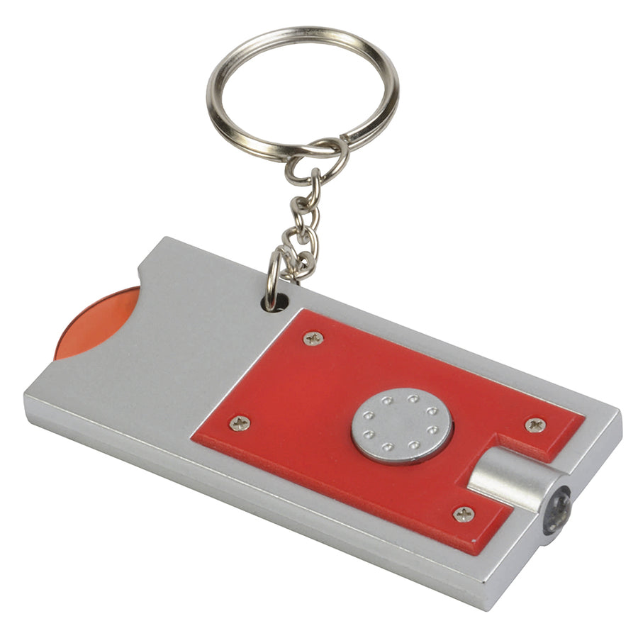G11901 Portachiavi con gettone per carrello e luce