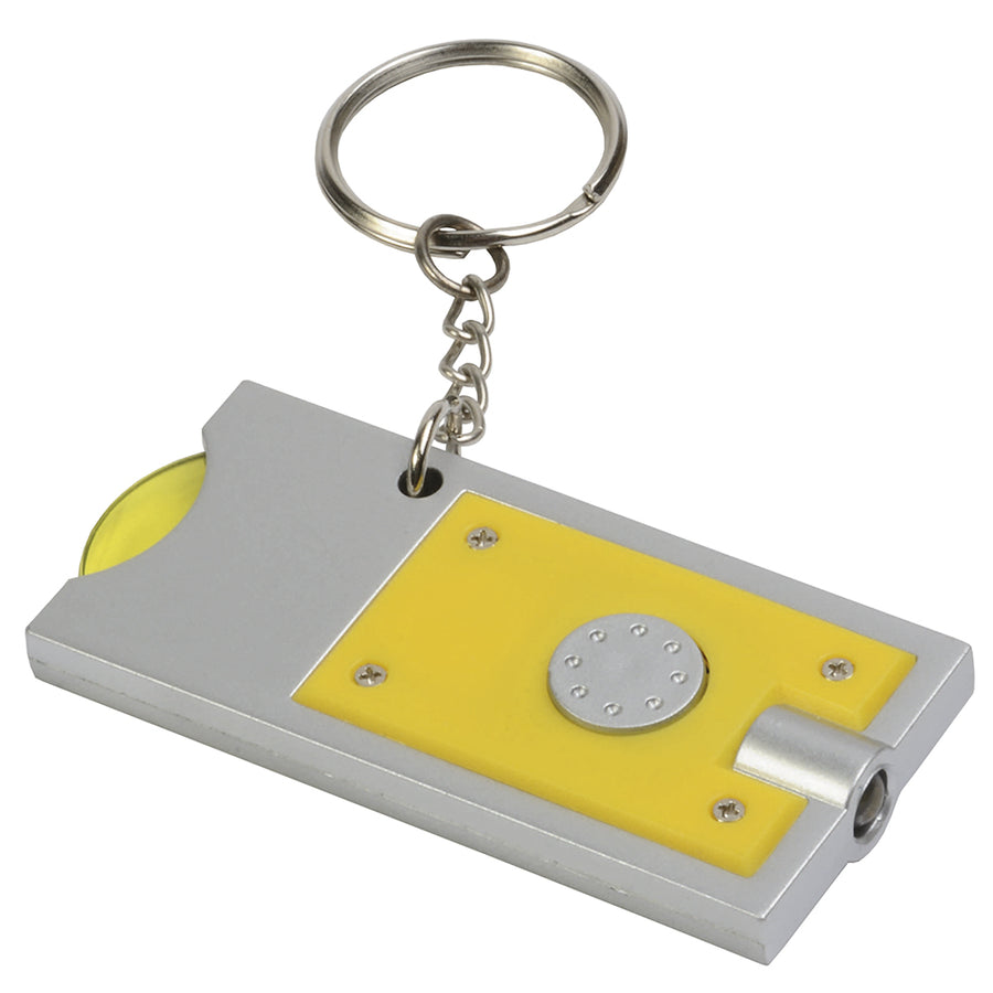 G11901 Portachiavi con gettone per carrello e luce