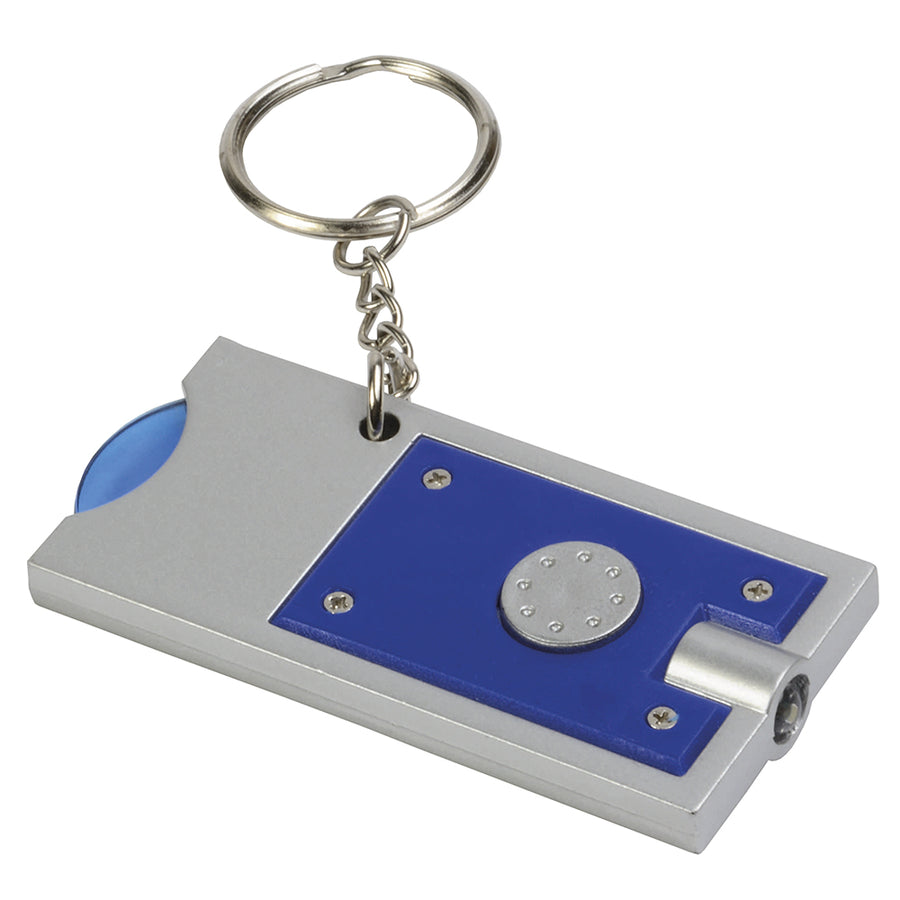 G11901 Portachiavi con gettone per carrello e luce