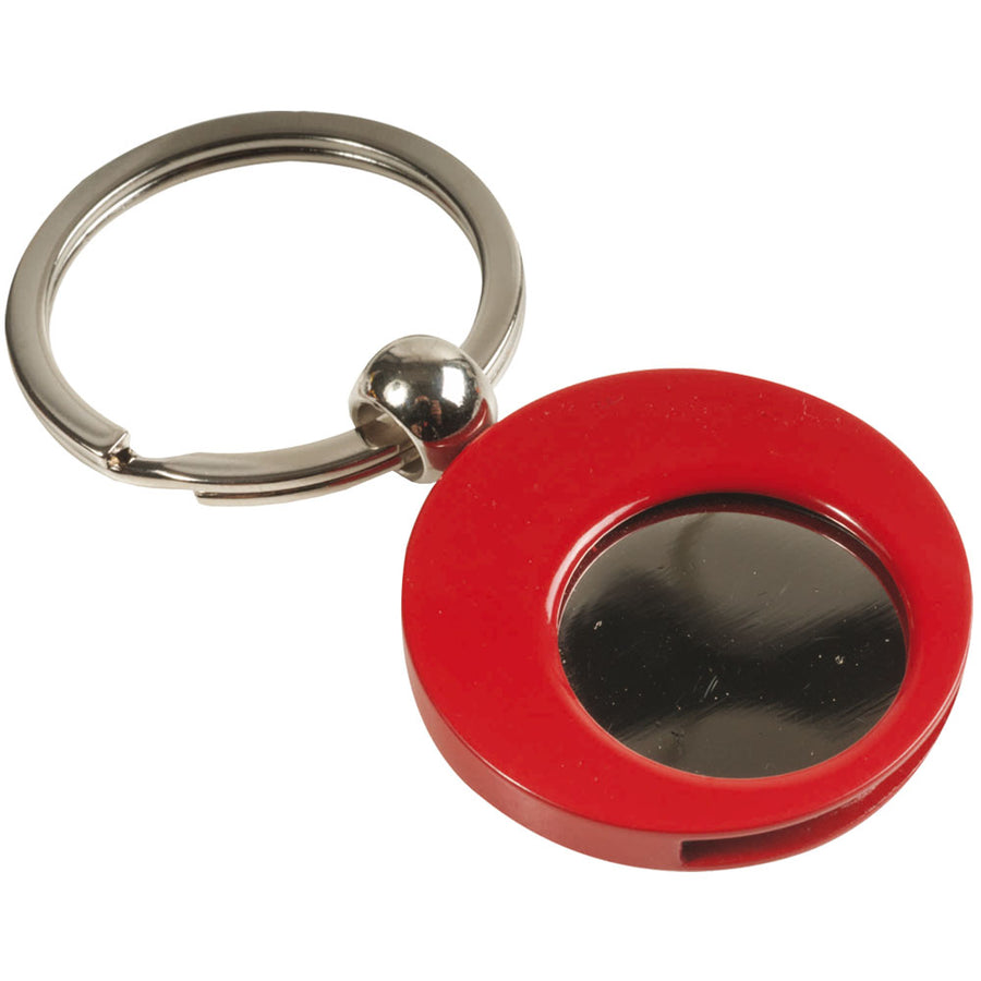 G11915 Portachiavi in metallo con gettone per carrello