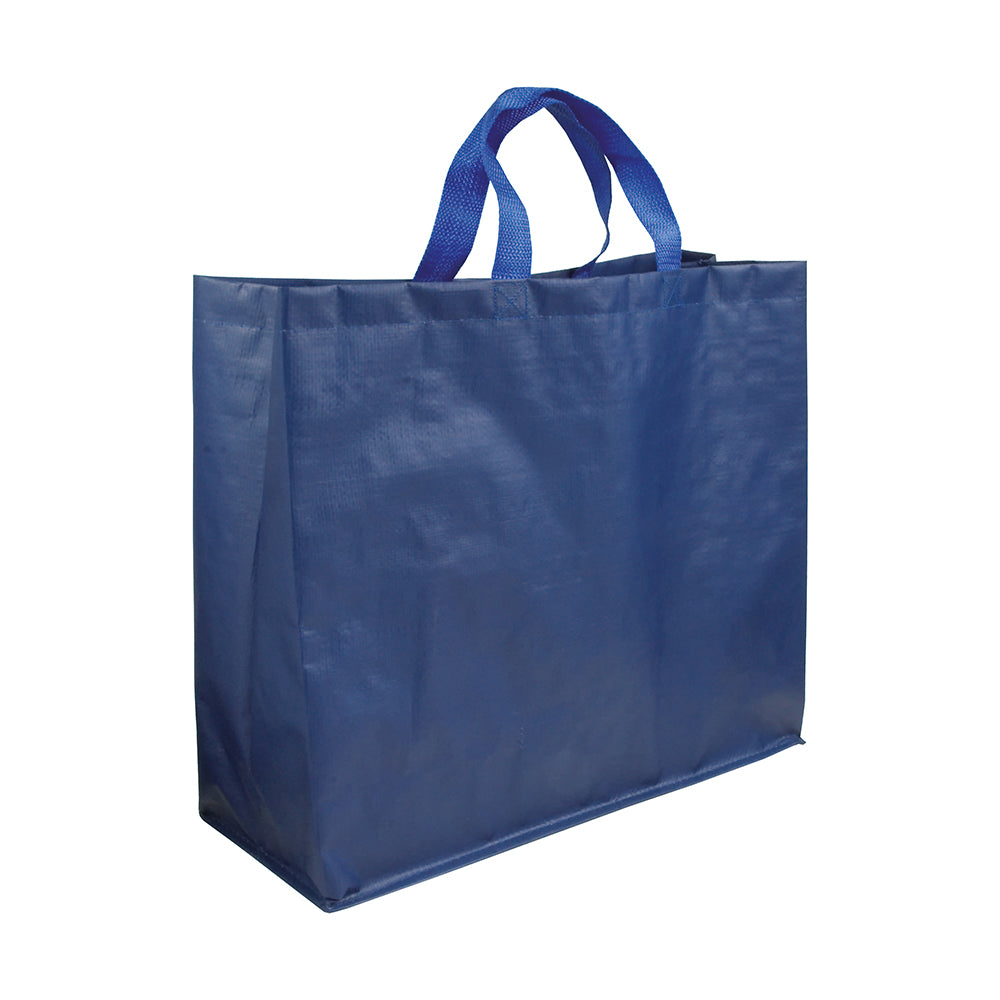 G12139 Shopper in polipropilene laminato opaco con manici in tessuto a nastro