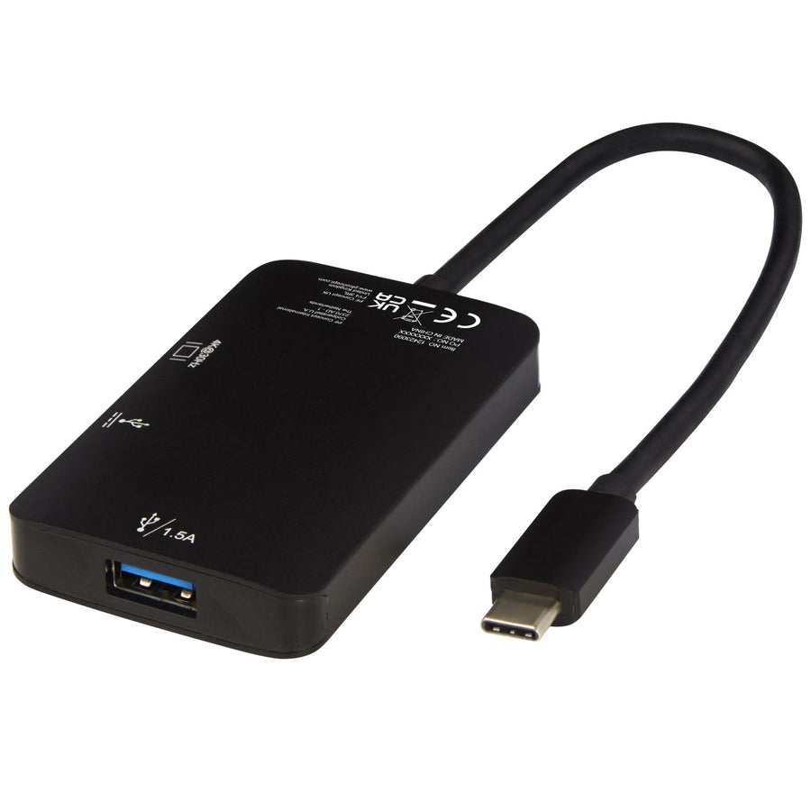 G124230 Adattatore multimediale Tipo-C in alluminio ADAPT (USB-A/Tipo-C/HDMI)