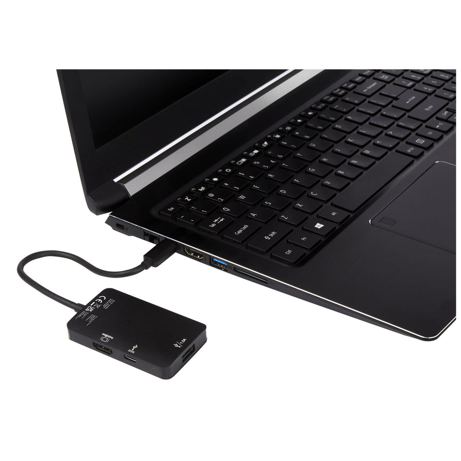 G124230 Adattatore multimediale Tipo-C in alluminio ADAPT (USB-A/Tipo-C/HDMI)